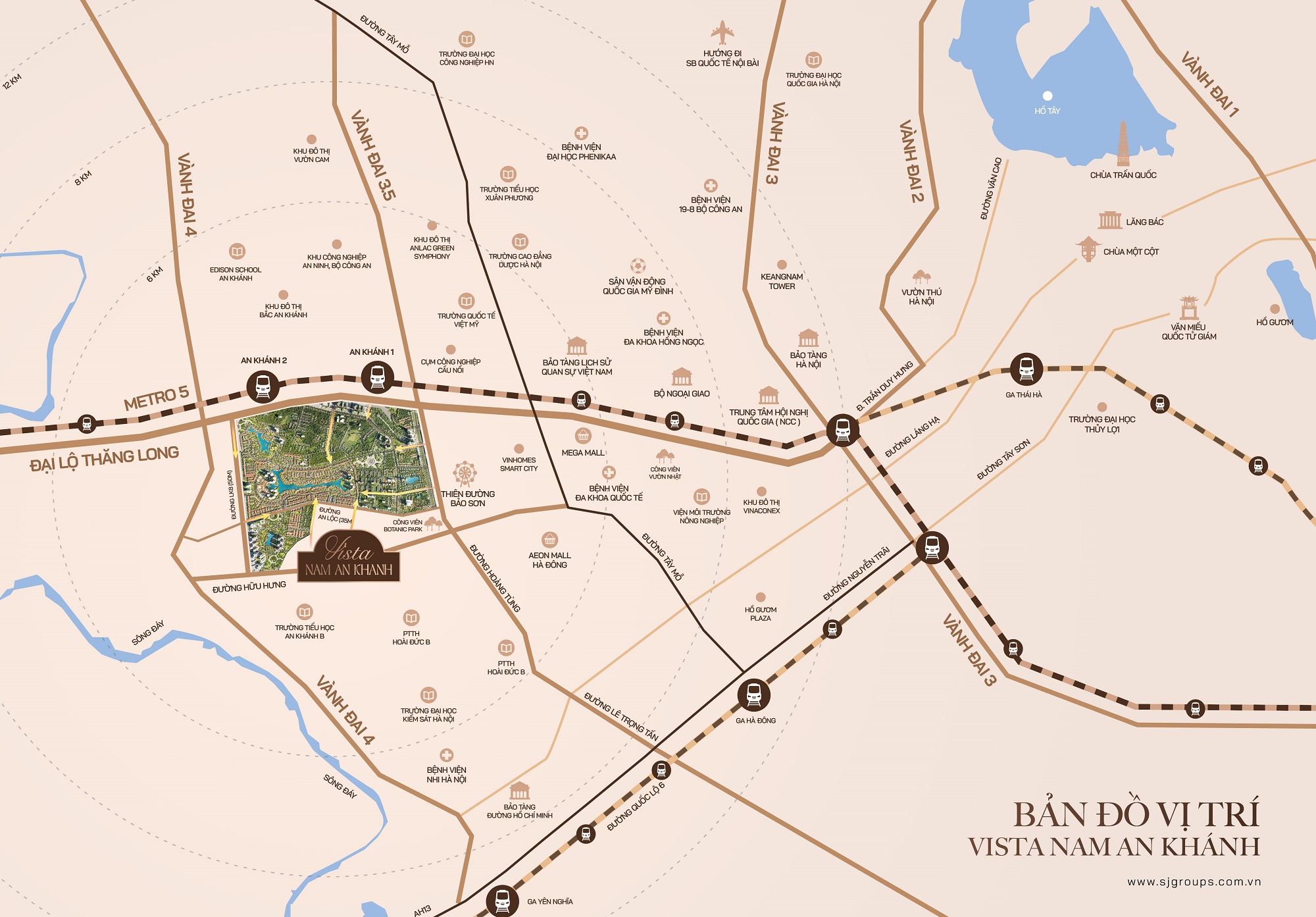 Vị trí Vista Serena - Nam An Khánh - 1